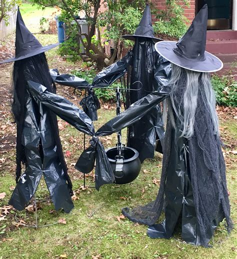 Installed frightening witch